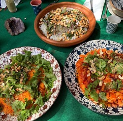 Repas du potager à l’assiette enrichi de compléments alimentaires locaux